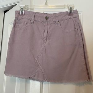 Lilac corduroy skirt